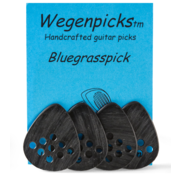 Wegen Picks Wegen Picks 1.0mm Bluegrasspick ZWART