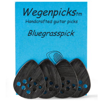 Wegen Picks Wegen Picks 1.4mm Bluegrasspick ZWART