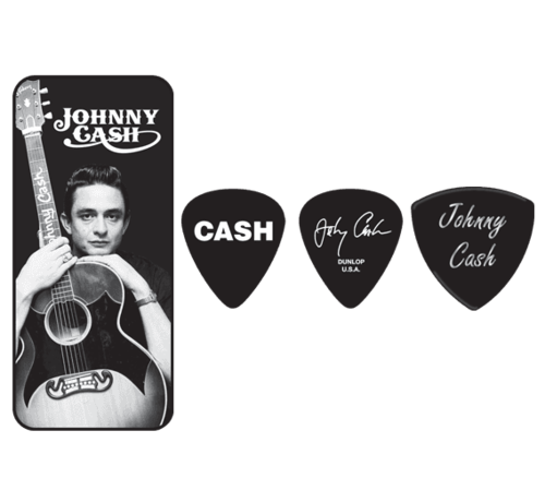 Dunlop Dunlop Johnny Cash plectra doosje + 6 picks | Medium | JCPT01M