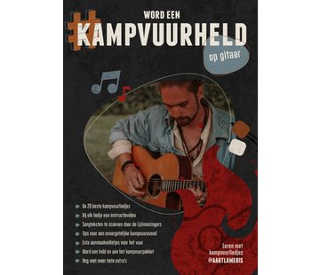 Kampvuurboekje KAMPVUURHELD | Gitaarboek Akoestische Gitaar | Bladmuziek | Lesboek