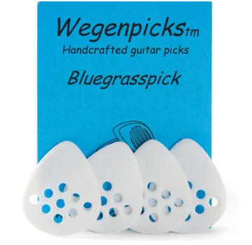 Wegen Picks Wegen Picks 1.0mm Bluegrasspick Wit