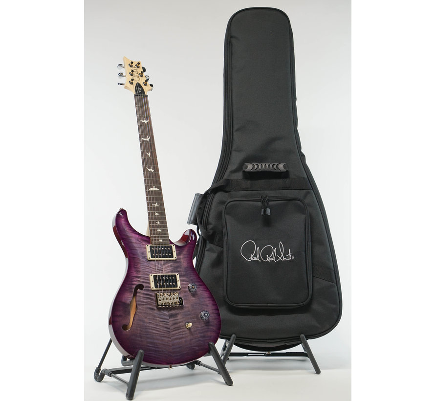 PRS CE24 Semi Hollow CC Custom Colour - Charcoal Purpleburst