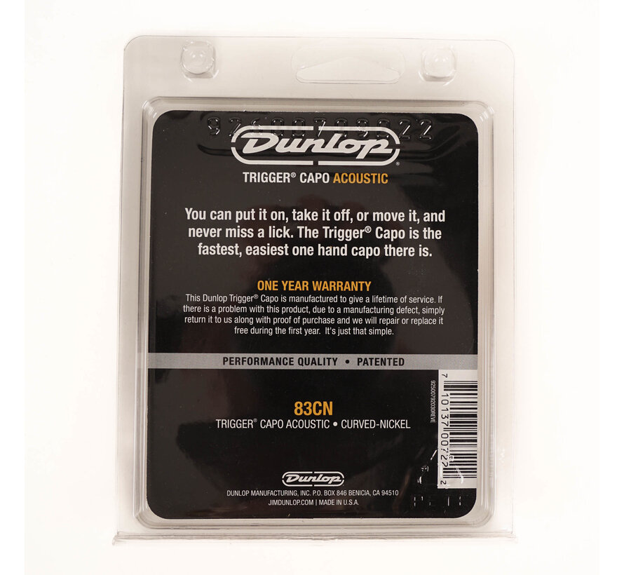 Dunlop Capo 83CN Gitaarklem akoestische gitaar (western)