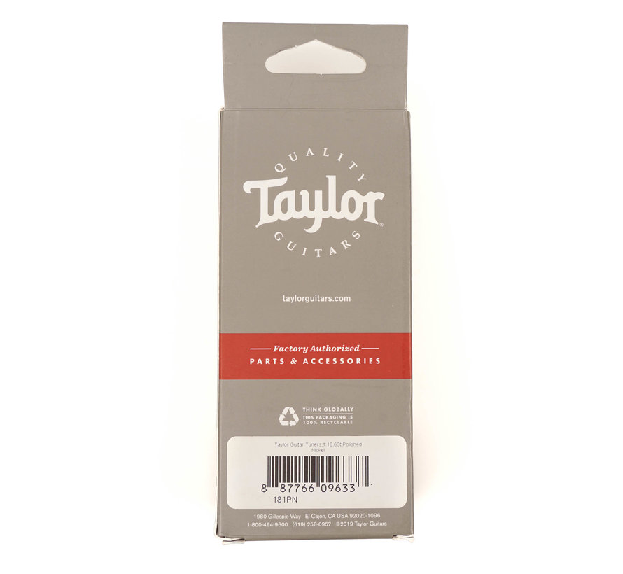 Taylor Gitaar Tuners - 6 Stuks | Gepolijst Nikkel