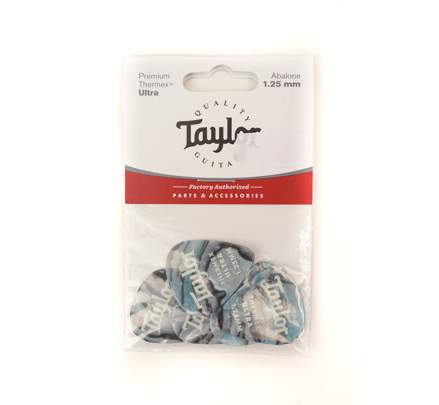 Taylor 6 Premium Thermex Ultra plectrums Abalone