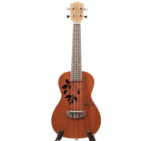 Concert Uke CLX Concert Ukulele | Leaves Sapele