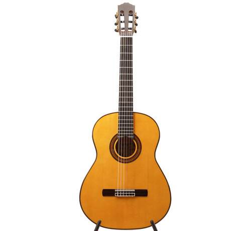 Salvador Cortez Salvador Cortez Sevillana Blanca Amber | Flamenco Blanca gitaar | Spaanse Gitaar