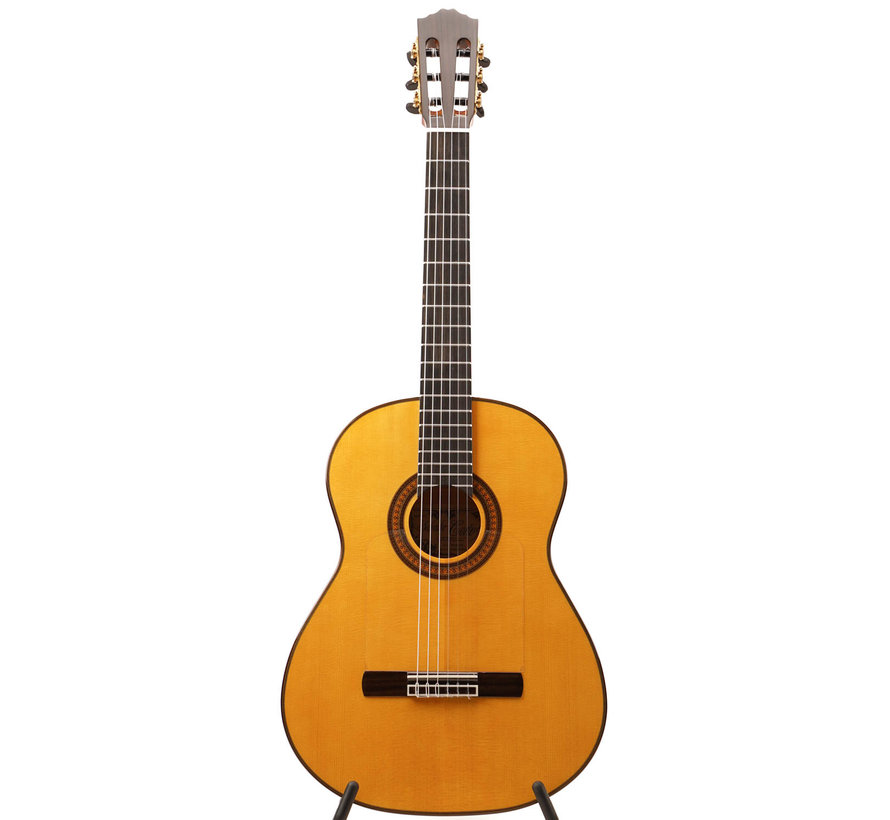 Salvador Cortez Sevillana Blanca Amber | Flamenco Blanca gitaar | Spaanse Gitaar