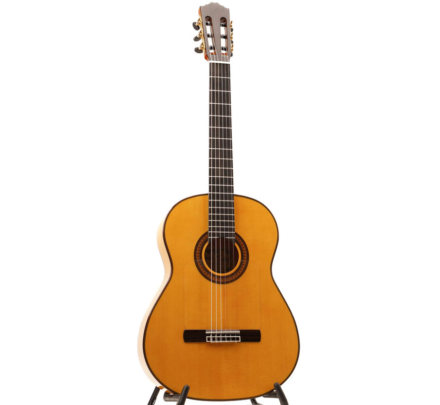 Salvador Cortez Sevillana Blanca Amber | Flamenco Blanca gitaar | Spaanse Gitaar
