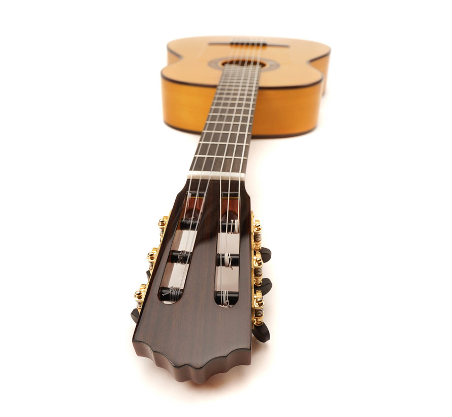 Salvador Cortez Sevillana Blanca Amber | Flamenco Blanca gitaar | Spaanse Gitaar