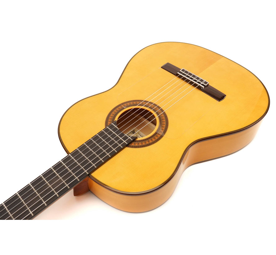 Salvador Cortez Sevillana Blanca Amber | Flamenco Blanca gitaar | Spaanse Gitaar