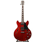 Sire H7 STR Larry Carlton elektrische Archtop gitaar | See Through Red Hollowbody