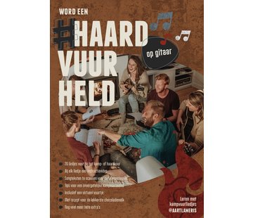 Haardvuurboekje HAARDVUURHELD | Gitaarboek Akoestische Gitaar | Bladmuziek | Lesboek