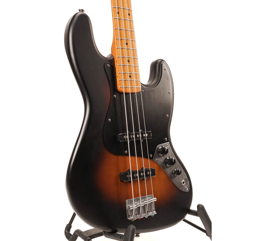 Squier 40th Anniversary Jazz Bass MN AHW BAPG | Satin Wide 2-Color Sunburst