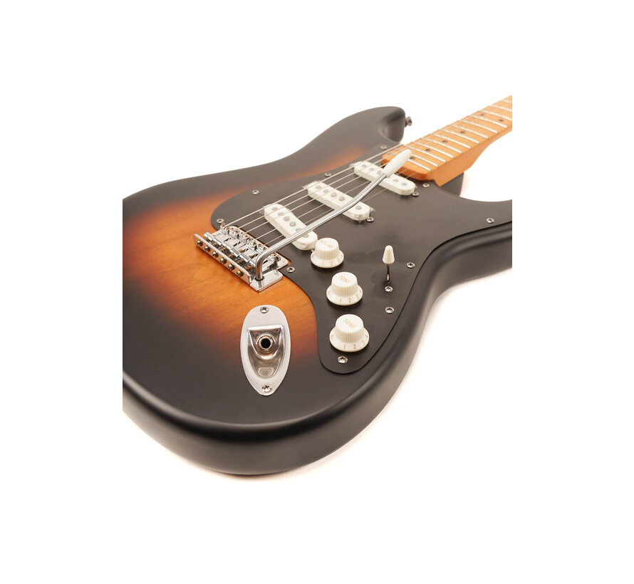 Squier 40th Anniversary Stratocaster® | Vintage Edition | Satin Wide 2-Color Sunburst