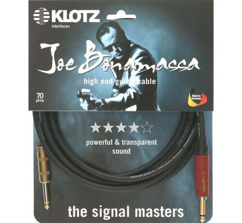 Klotz  Klotz Joe Bonamassa Gitaarkabel met silentPLUG - 4,5 meter