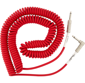 Fender Fender coiled instrumentkabel | 9 meter | Fiesta Red