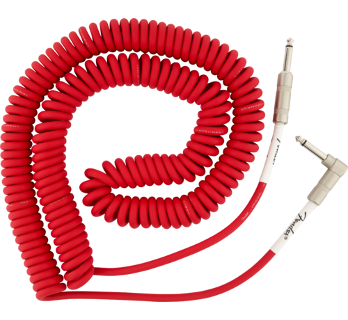 Fender Fender coiled instrumentkabel | 9 meter | Fiesta Red