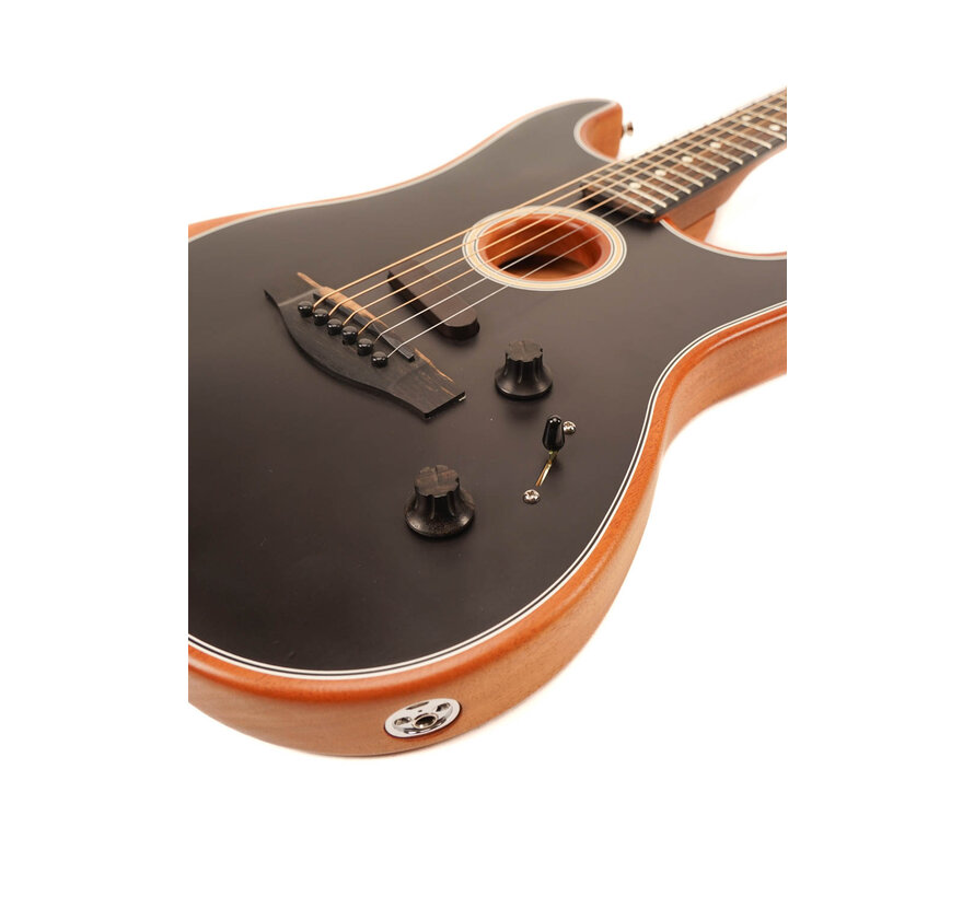Fender American Acoustasonic Stratocaster | Black | Tweedehands