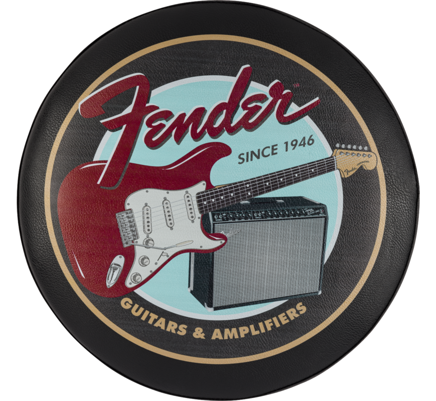 Fender Guitars & Amps Pick Pouch Barstool | 30" | Black