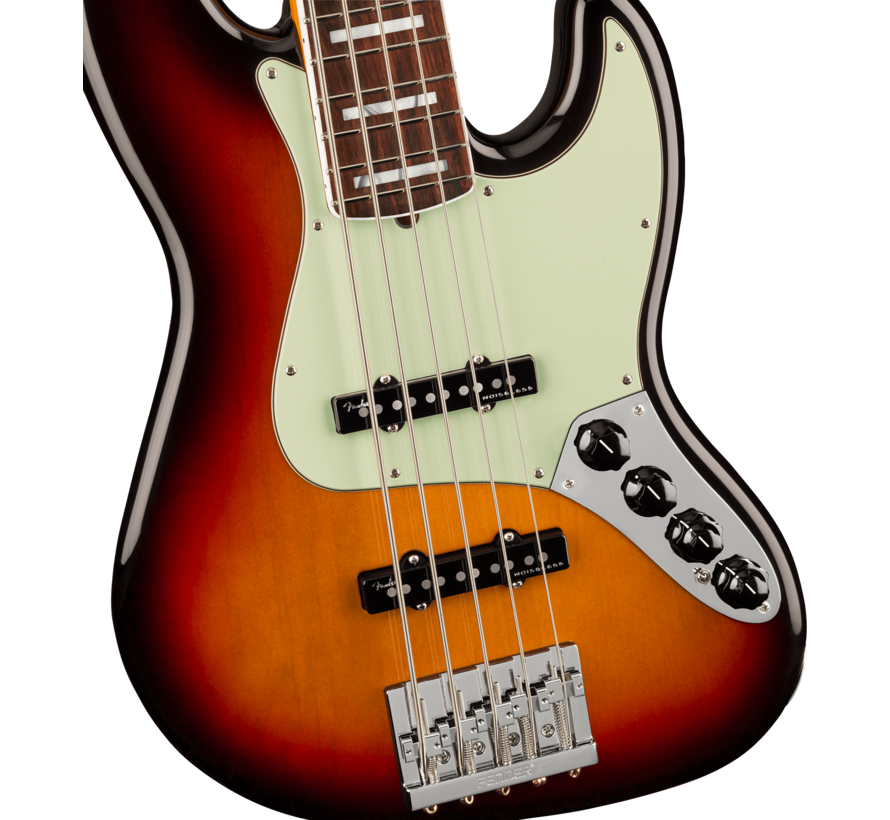 Fender American Ultra Jazz Bass Ultra Burst RW met koffer