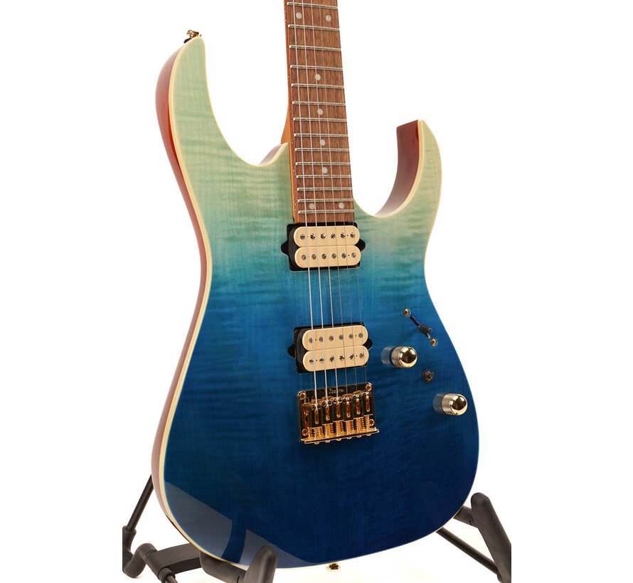 Ibanez RG421HPFM BRG | Elektrische gitaar | Blue Reef Gradation