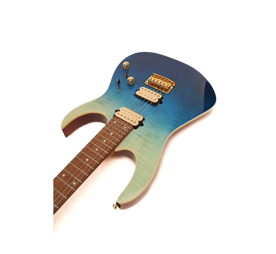 Ibanez RG421HPFM BRG | Elektrische gitaar | Blue Reef Gradation