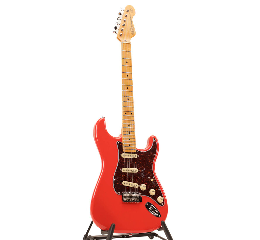 Vintage V6M ReIssued Electric Guitar | Firenza Red