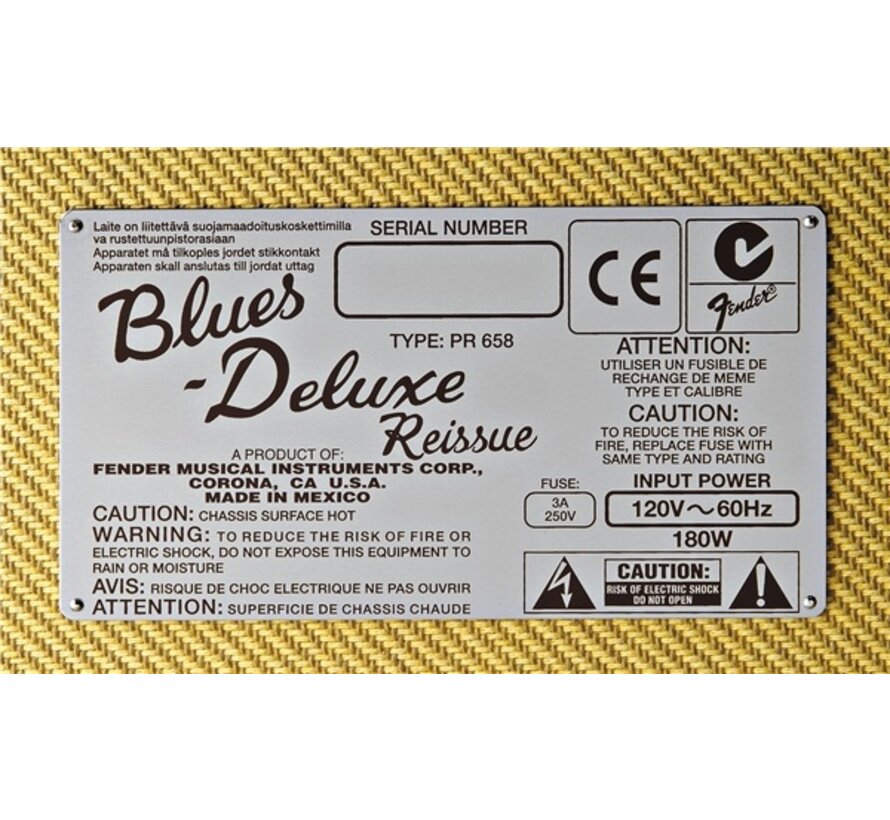 Fender Blues Deluxe Reissue | Elektrische gitaarversterker