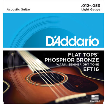 D'Addario D'Addario EFT16 Flat Tops snarenset voor akoestische gitaar