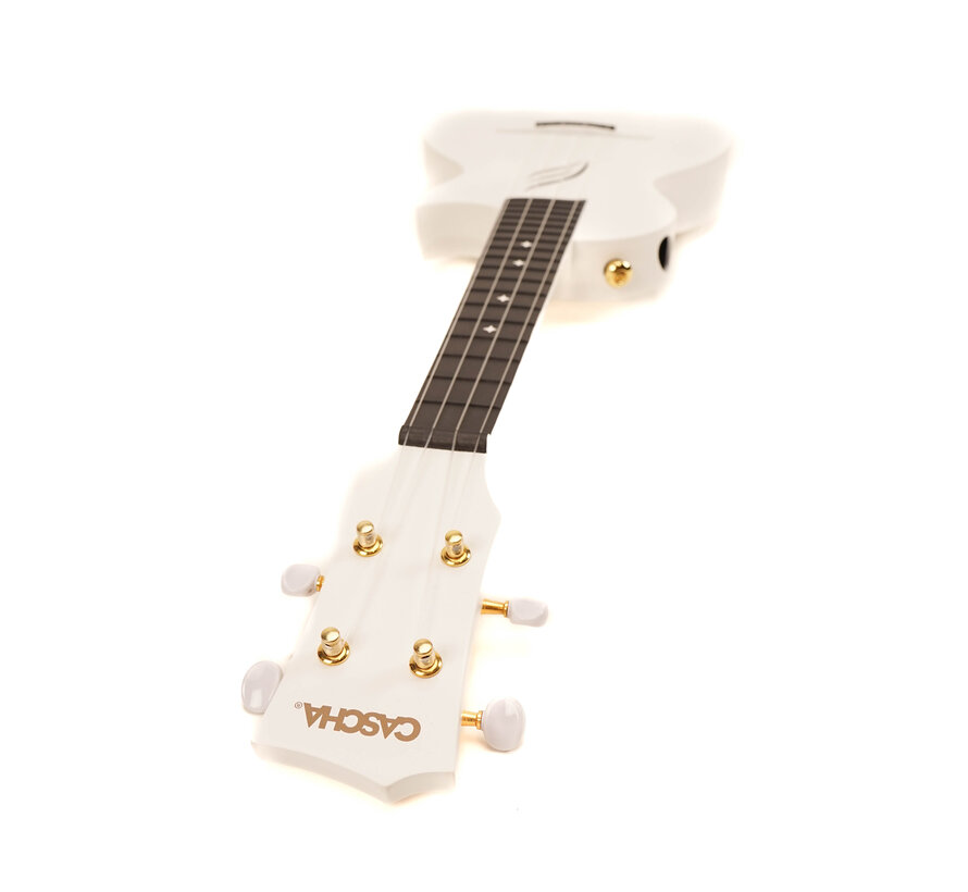 Cascha HH2286 ukelele set wit