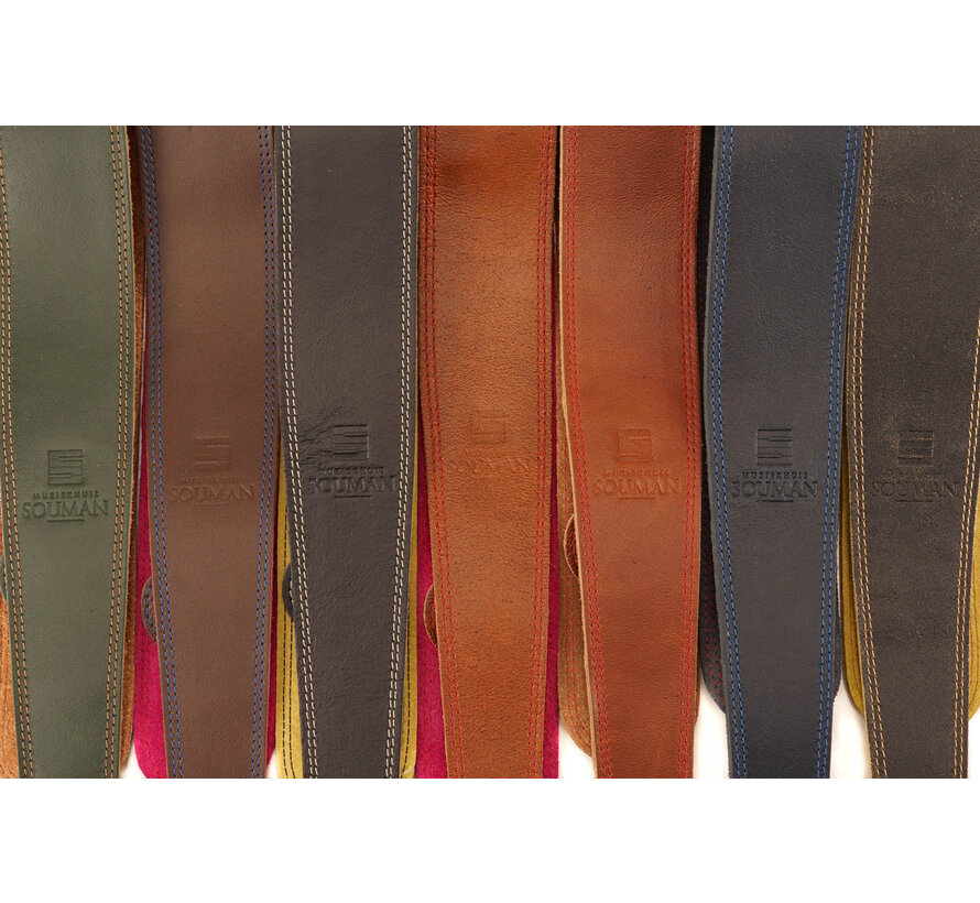 Gitaarband | Muziekhuis Souman | Guitar Strap | Brown