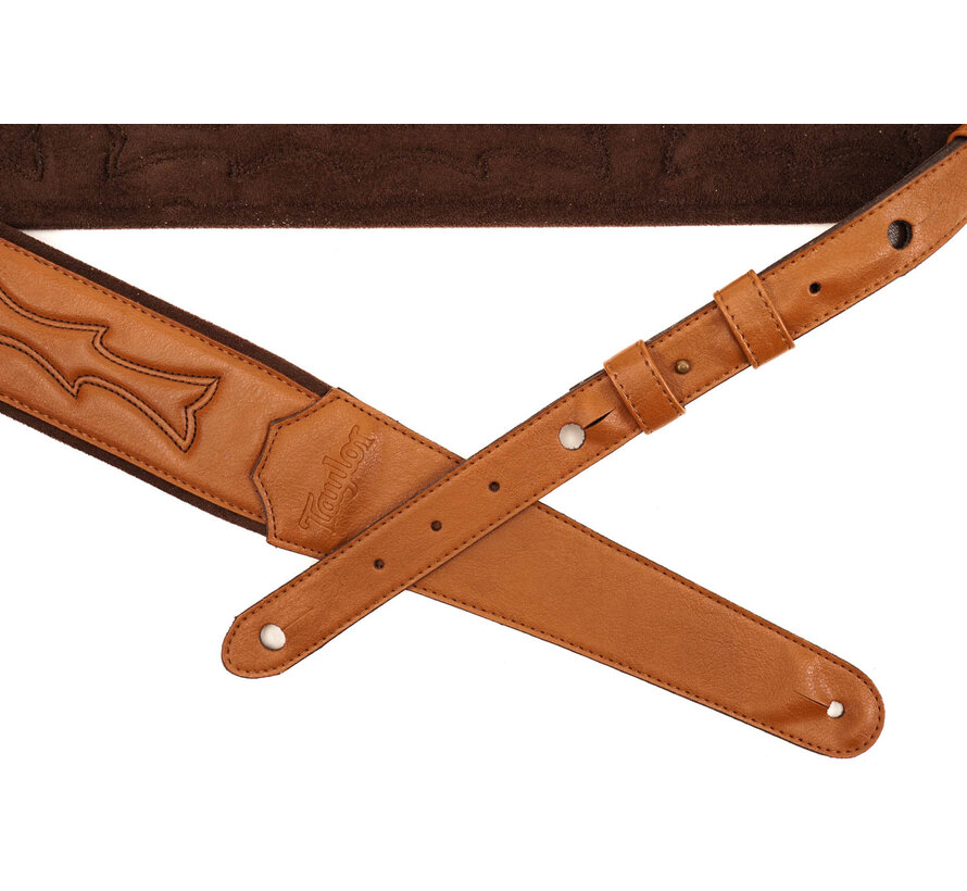 Taylor TV250-07 Vegan Leather Tan | met stiksels | Gitaarband