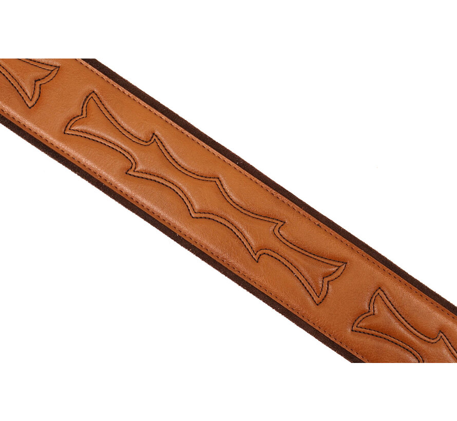 Taylor TV250-07 Vegan Leather Tan | met stiksels | Gitaarband