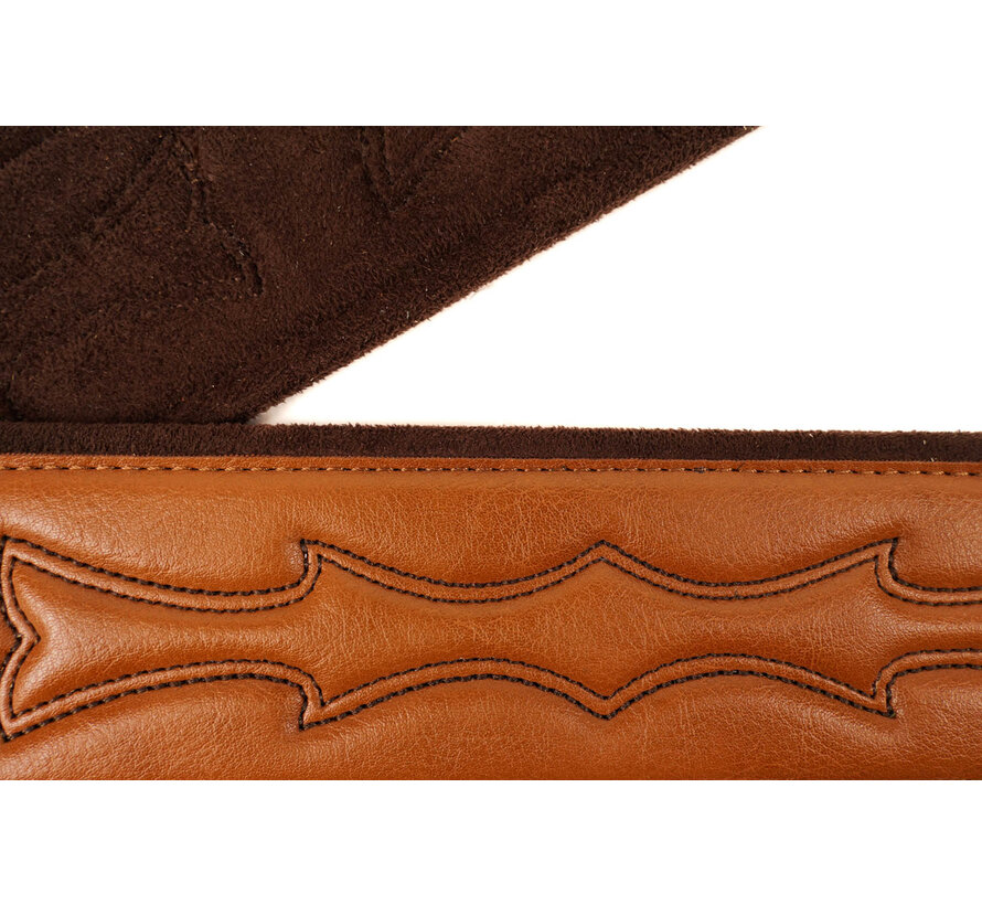 Taylor TV250-07 Vegan Leather Tan | met stiksels | Gitaarband