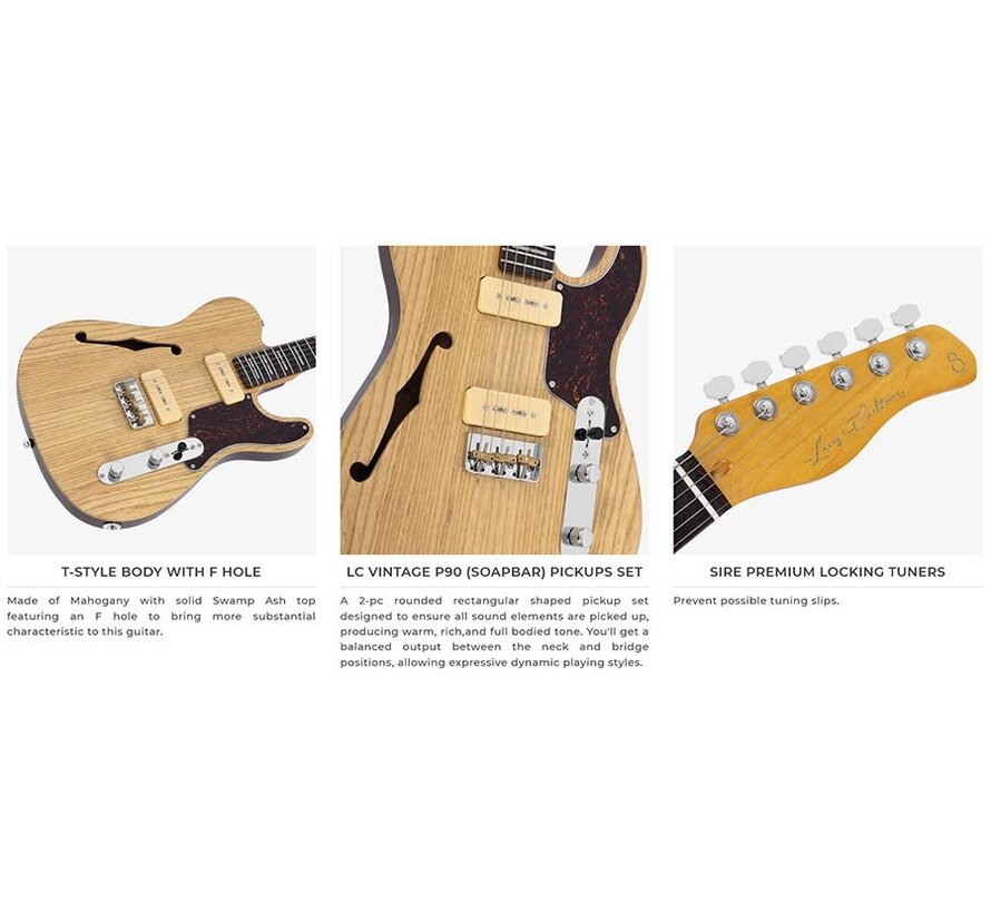 Sire T7TM Larry Carlton Thinline | See Through Red
