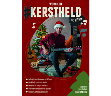 Haardvuurboekje KERSTHELD | Gitaarboek | Bladmuziek | Lesboek