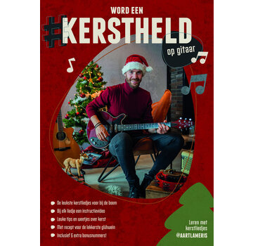 Haardvuurboekje KERSTHELD | Gitaarboek | Bladmuziek | Lesboek