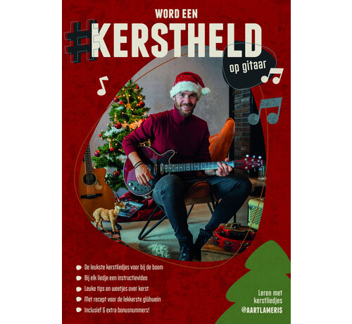 Haardvuurboekje KERSTHELD | Gitaarboek | Bladmuziek | Lesboek