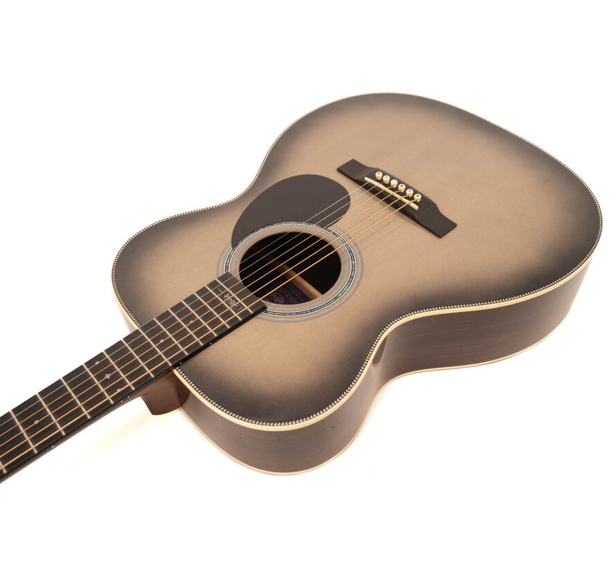 Martin OMJM John Mayer 20th Anniversary Platinum Gray Burst