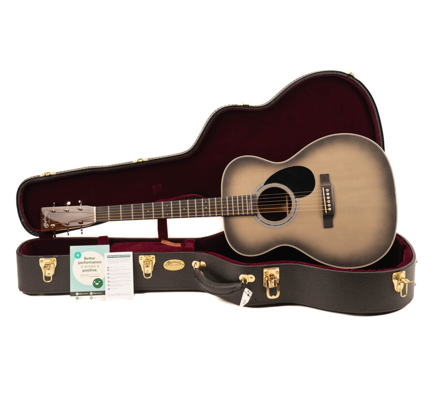 Martin OMJM John Mayer 20th Anniversary Platinum Gray Burst
