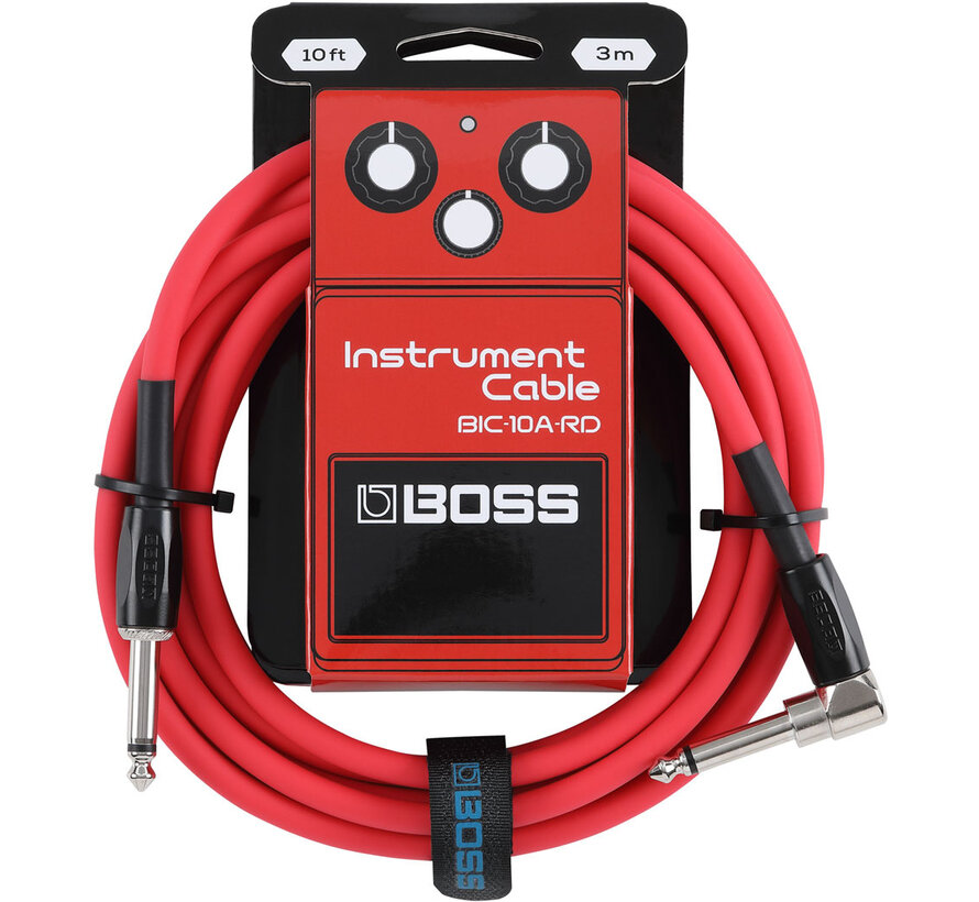 Boss BIC-10A-RD instrumentkabel 3m - rood