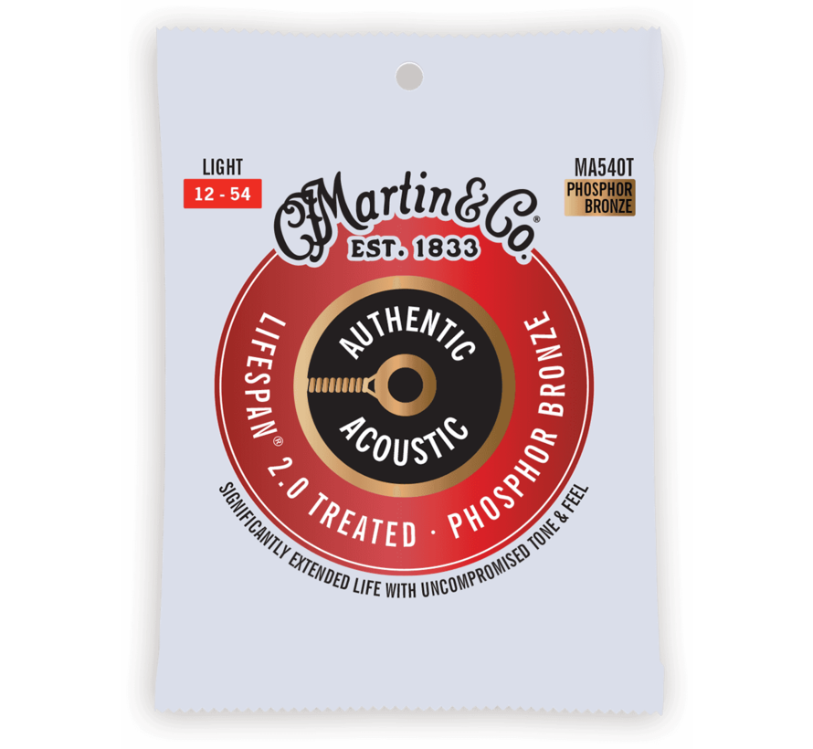 Martin MA540T light Authentic Acoustic snaren - phosphor bronze