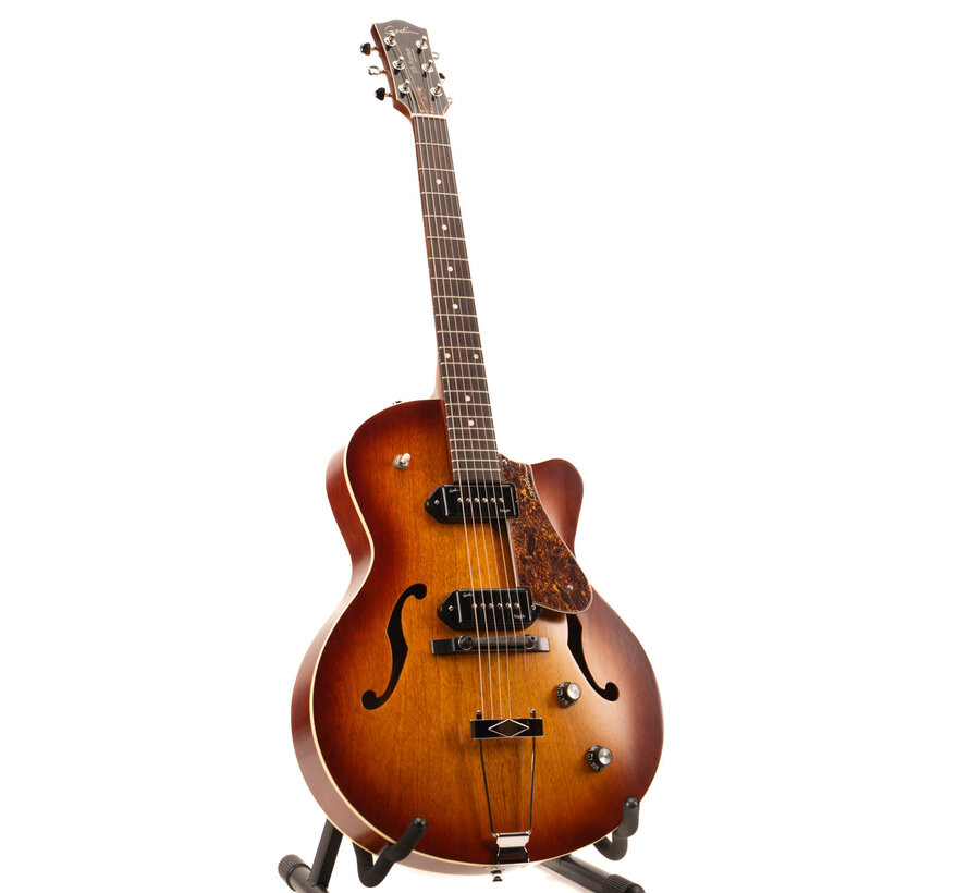 Godin 5th Avenue CW Kingpin II P90 | Cognac Burst