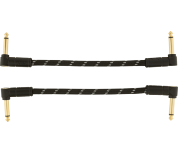 Fender Fender patch kabel | 15 cm | 6 inch | Deluxe Series | 2 stuks