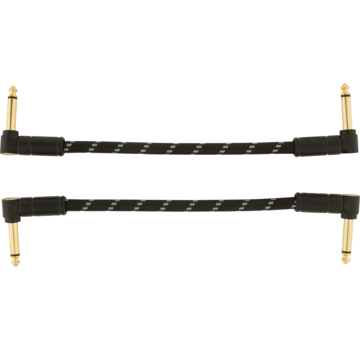 Fender Fender patch kabel | 15 cm | 6 inch | Deluxe Series | 2 stuks
