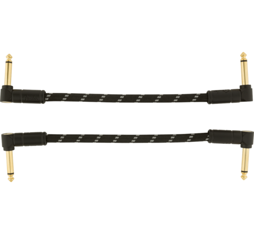 Fender Fender patch kabel | 15 cm | 6 inch | Deluxe Series | 2 stuks