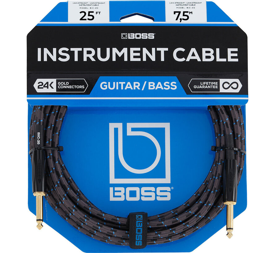 Boss BIC-25 instrumentkabel 7,5m