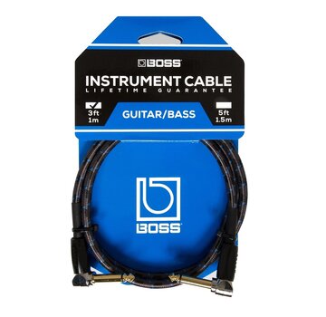 Boss Boss BIC-3AA instrumentkabel 1m - gehoekt