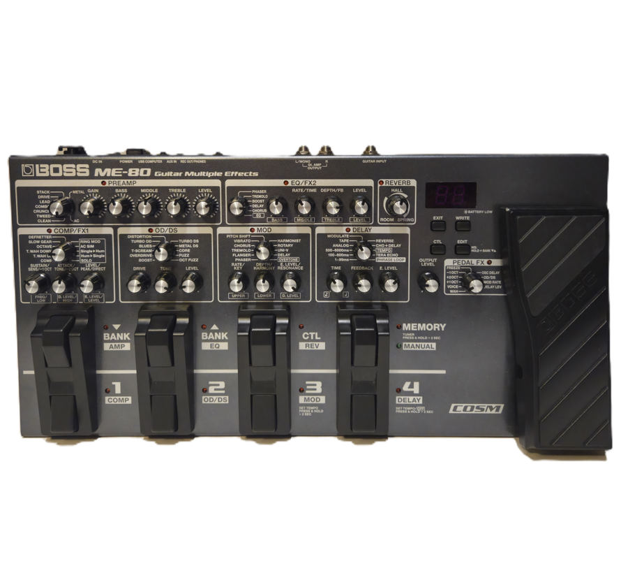 Demo Boss ME-80 | Set | Inclusief tas + adapter